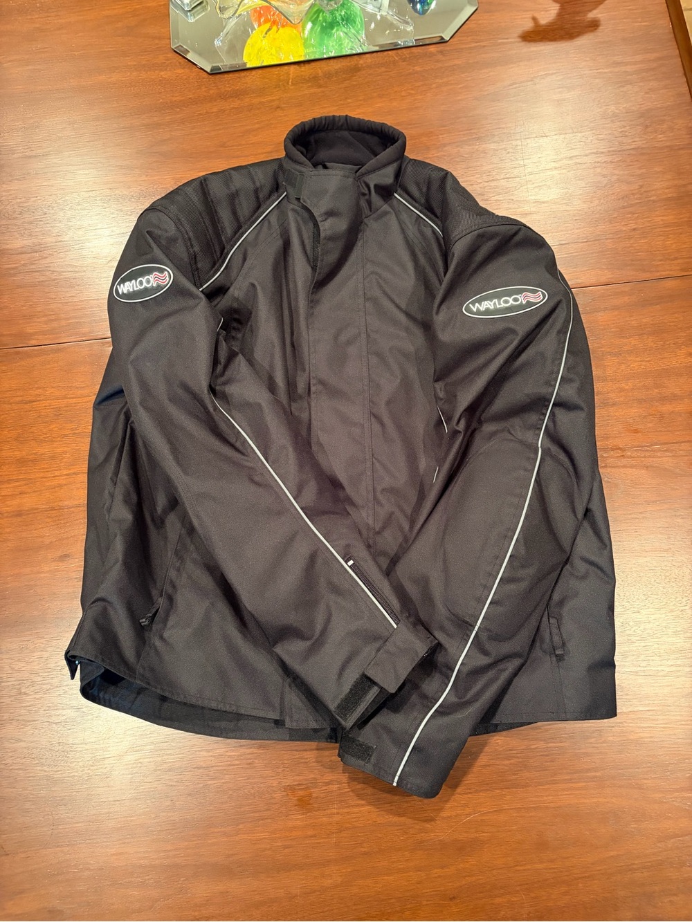 Men's Black Performance Jacket with Reflective Trim